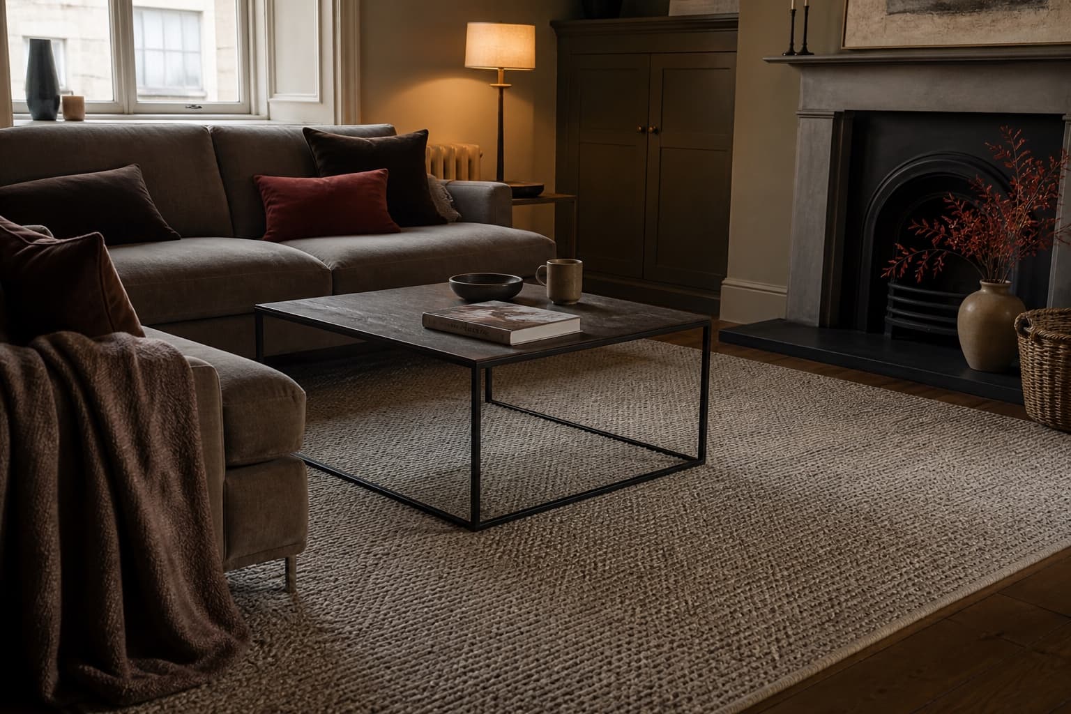 Washable Area Rug 120×170 shown in everyday home use
