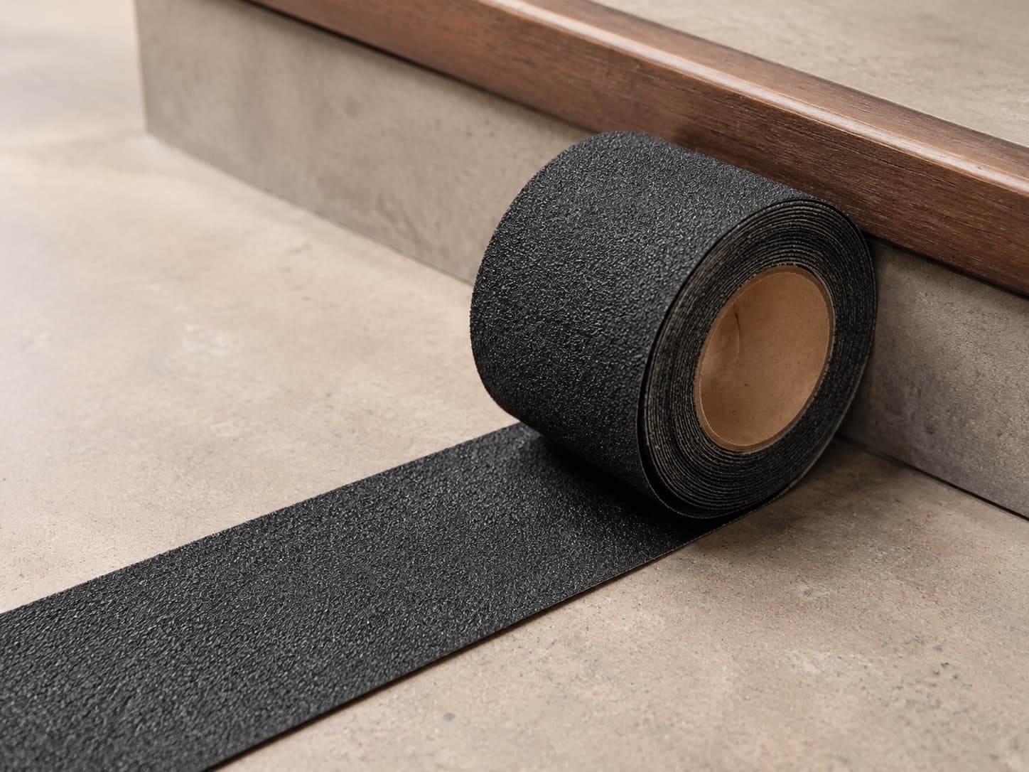 Non-Slip Grip Tape Roll in a warm home floor setting